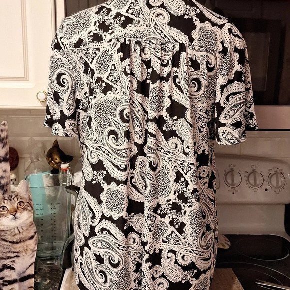 J womens Ava & Grace casual stretch short sleeve pullover top 1X - Picture 2 of 4